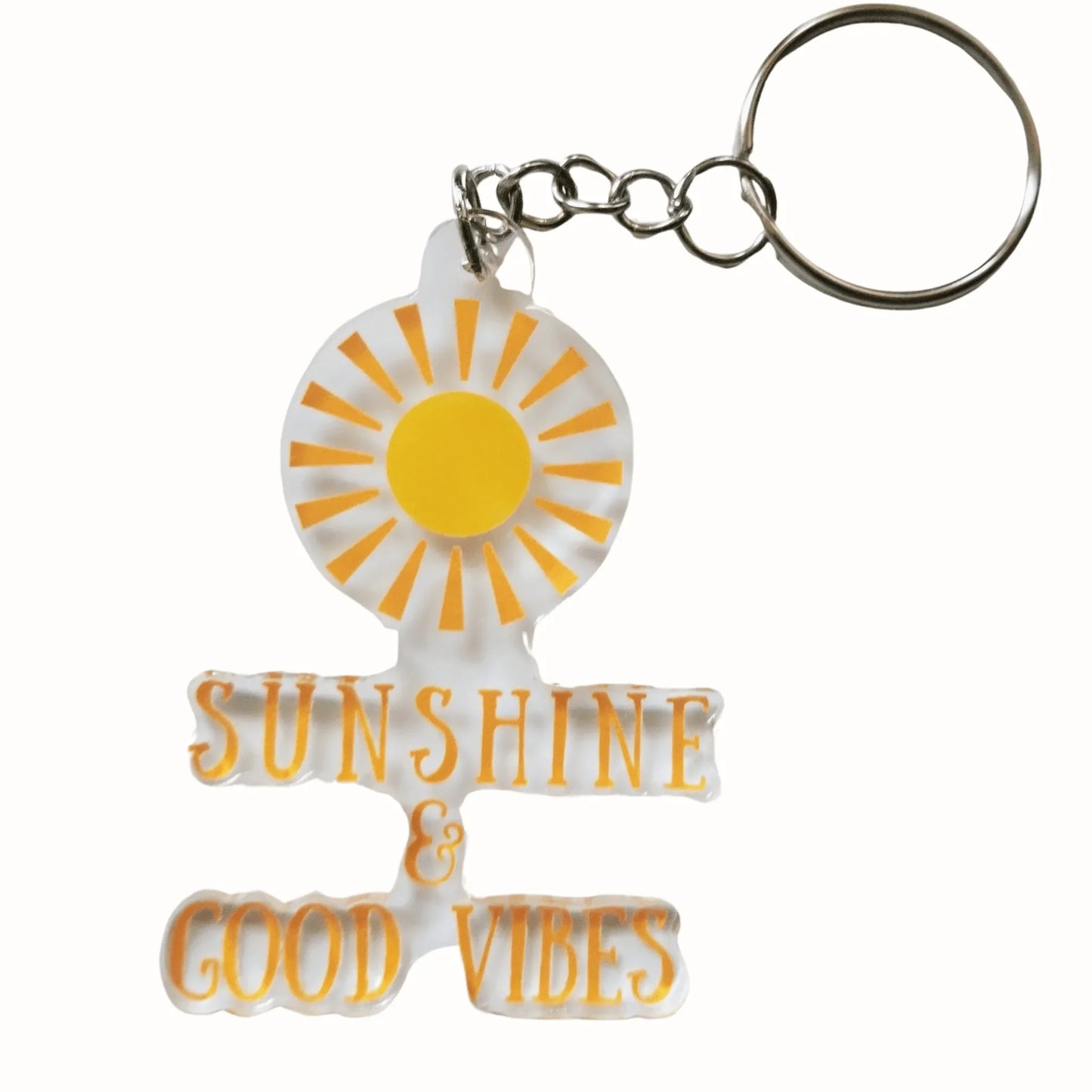 Sunshine & Good Vibes Key Chain - See Love Creations