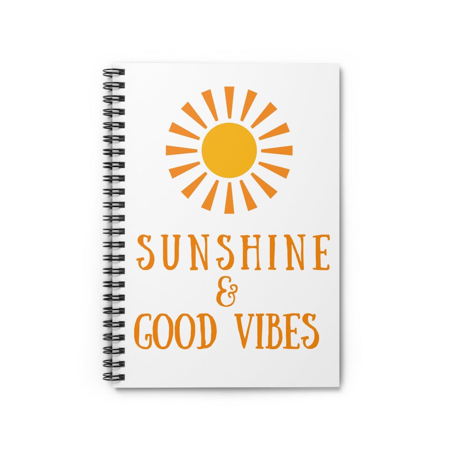 Sunshine & Good Vibes Spiral Notebook - White